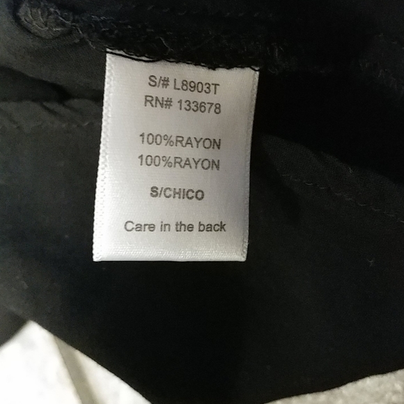 (2/$20) Black semi sheer shirt - Picture 5 of 5